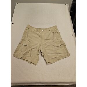 Reel Legends Men's Size 38 Fishing Cargo Performance Shorts Nylon Beige